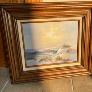 Vintage Seaside Serenity Framed Art